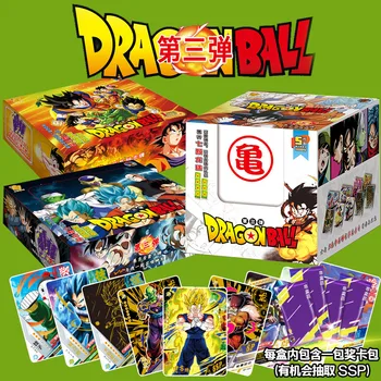 Nové Originálne Tretej Generácie Anime DRAGON BALL Z SSP Flash Karty Hrdina Son Goku Vegeta IV Obrázok KidsToy Darčeky Hra Karty