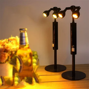 Uhol Nastaviteľný Spoplatnené LED Bar stolná Lampa Kaviareň Reštaurácia Tabuľka Nočné Svetlo Vysokej Pól Tabuľka Pozornosti Backgroud Lampy
