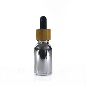 468pcs*15ml matné matné čierne biele sklo kvapkadla fľaša na Zlato, Striebro e šťavy esenciálny olej 1Ounce(oz) fľaše s bambusom spp