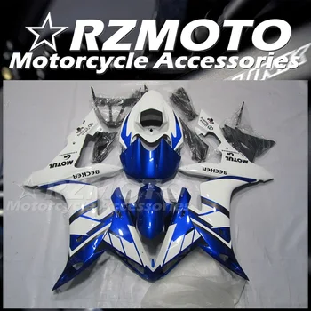 Vstrekovacie Formy Nový Motocykel, ABS Horské Kit vhodný pre YAMAHA YZF 1000 - R1 2004 2005 2006 04 05 06 Karosériou Nastaviť Biela Modrá